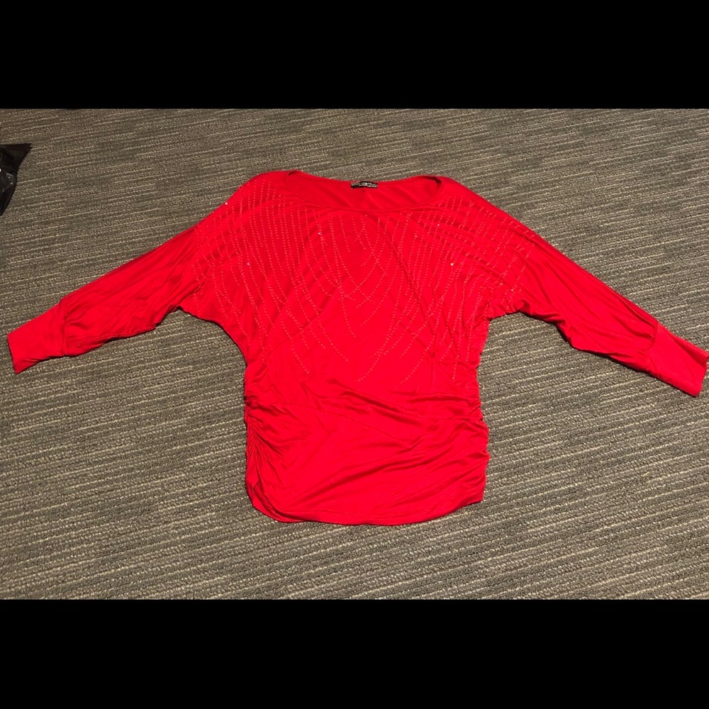Red half sleeve shirt
